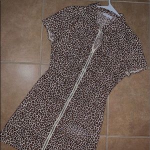 Leopard mini dress.
